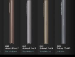 Inilah Evolusi Galaxy Z Fold Series 2019-2024 yang Semakin Tipis